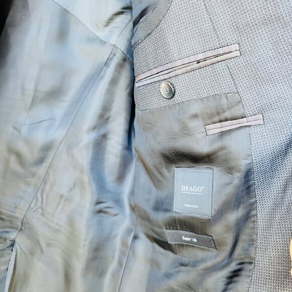 Boss Hugo Boss Huge4/Genius3 Wool slim sport coat, textured gray, Size 40R - Picture 9 of 16